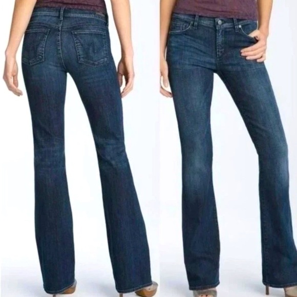 Citizens of Humanity COH Amber LOW MID RISE BOOTCUT Blue JEANS Womens Sz 28 x 30 - Picture 2 of 16